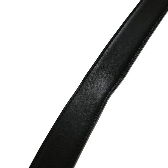 HERMES H Logo Constance Reversible Buckle Belt Leather #68 Black Brown - Picture 12 of 13